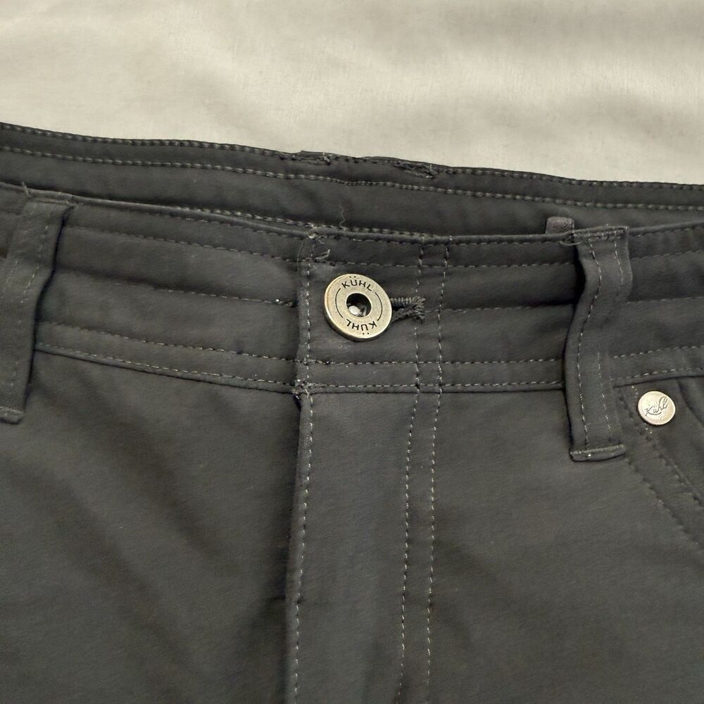 KÜHL Freeflex 10" inseam Cargo Shorts Womens size 8 Black Hiking/Camping Stretch - Picture 3 of 13